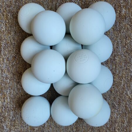 White Lacrosse Balls for Lawrence